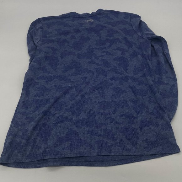 Michael Strahan Shirt Mens XL 2021 NFL Draft Cleveland Blue Camo MSX LS Cotton - Picture 6 of 7